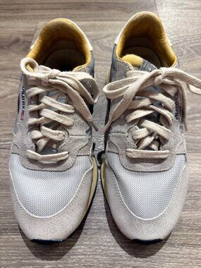 Autry Grey Suede and Mesh Sneakers Size 39